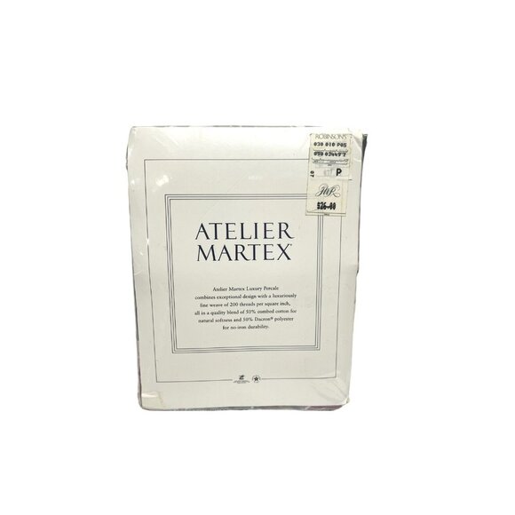 Atelier Martex Beau Rivage Floral Two KING Pillow Cases Vintage New Old Stock - Picture 4 of 4